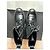 Stivaletti Hugo Boss in pelle nera con lacci Nero - vista 5