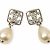 Boucles d'oreilles à clou motif CC de Chanel Argenté - vue 2