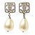 Boucles d'oreilles à clou motif CC de Chanel Argenté - vue 5