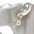 Boucles d'oreilles à clou motif CC de Chanel Argenté - vue 6