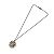 Collana in metallo gunmetal Chanel con pendente Coco Mark CC Metallico - vista 4