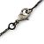 Collana in metallo gunmetal Chanel con pendente Coco Mark CC Metallico - vista 5