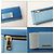 Cartera larga de cuero azul Miu Miu - vista 3