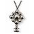 Pendente di collana argento Chanel con il marchio Coco CC - vista 6