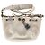 Borsa a spalla Chanel CC Paris-Roma in pelle bianca Bianco Crudo