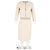 Max Mara Tweed-Blazer und Midirock aus cremefarbener Wolle - Ansicht 4