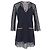 Sandro Paris Spitzen-Minikleid aus Polyester in Marineblau