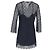 Sandro Paris Spitzen-Minikleid aus Polyester in Marineblau - Ansicht 3