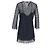 Sandro Paris Spitzen-Minikleid aus Polyester in Marineblau - Ansicht 6