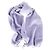 Sciarpa con frange Acne Studios in lana viola pastello - vista 2