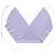 Sciarpa con frange Acne Studios in lana viola pastello - vista 4