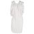 Vestido sem mangas até o joelho em viscose branca da Acne Studios Branco Cru