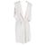 Vestido sem mangas até o joelho em viscose branca da Acne Studios Branco Cru - vista 3