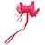 Charm Rodeo PM Hermès en cuir rose  - vue 5