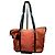 Borsa Prada arancione in nylon e pelle