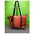 Borsa Prada arancione in nylon e pelle - vista 2