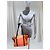 Borsa Prada arancione in nylon e pelle - vista 20