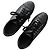 Sneaker Chanel in pelle di vitello nera con logo CC Nero