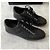 Sneaker Chanel in pelle di vitello nera con logo CC Nero - vista 4