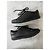 Sneaker Chanel in pelle di vitello nera con logo CC Nero - vista 5