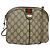 GUCCI GG Supreme Web Borsa Sherry Linea PVC Beige Verde Rosso 904 02 047 Auth EC913