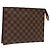 LOUIS VUITTON Poche Toilette 26 Damier Ebene N47543 LV Auth EC1007