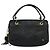 BALLY Bolsa de mão acolchoada de couro preta Auth BA969 Preto - vista 2