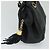 BALLY Bolsa de mão acolchoada de couro preta Auth BA969 Preto - vista 4