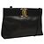 Borsa a Spalla Salvatore Ferragamo in Pelle Nera Oro Auth BA1003 Nero D'oro