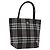 Bolso de mano de nylon negro con estampado Nova Check de BURBERRY Auth hk2393