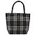 Bolso de mano de nylon negro con estampado Nova Check de BURBERRY Auth hk2393 - vista 2
