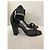 Sandali SAINT LAURENT T.EU 38.5 Pelle Nero