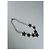 Vintage Courreges Blumenstahl Collier Silber Weiß - Ansicht 2