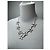 Vintage Courreges Blumenstahl Collier Silber Weiß - Ansicht 7