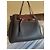 Borsa Loewe Lazo Shopper in pelle marrone e grigia Grigio Marrone scuro - vista 3