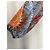 Blusa Camilla de crepé de seda con cristales Azul Multicolor Naranja Azul claro - vista 5