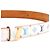 Louis Vuitton 2003 LV Gürtel T70 Murakami Weiße Leinwand Monogramm Gürtel S 28in - Ansicht 3