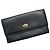 Christian Dior Geldbörse Dunkelblau Grained Leder Marineblau