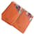 Lot of two hermès silk spaghetti packets Multiple colors