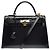 Hermès Sac HERMES Kelly 32 en Cuir Noir - 102606 - vue 2