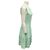 Vestido com barra flare Lela Rose Mint Verde - vista 2