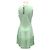 Vestido com barra flare Lela Rose Mint Verde - vista 3