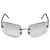 Chanel 4035 Rahmenlose silberne transparente Sonnenbrille - Ansicht 2