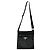 Borsa a tracolla piccola in nylon tessuto nero con logo Prada - vista 2