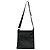 Borsa a tracolla piccola in nylon tessuto nero con logo Prada - vista 3
