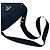 Borsa a tracolla incrociata in nylon blu navy con logo Prada Sport - vista 4