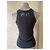Dior Canotta J’adore Dior Nera in Cotone con Strass Nero - vista 5