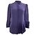 Blusa a maniche lunghe See by Chloé in seta viola Porpora