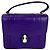 Bulgari Bolsa transversal Bvlgari Serpenti Forever em couro de bezerro roxa com alça superior Roxo