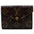 Louis Vuitton Brown Leather Tri-fold Wallet